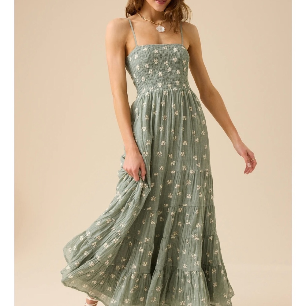 Altar’d State Green Maxi Dress